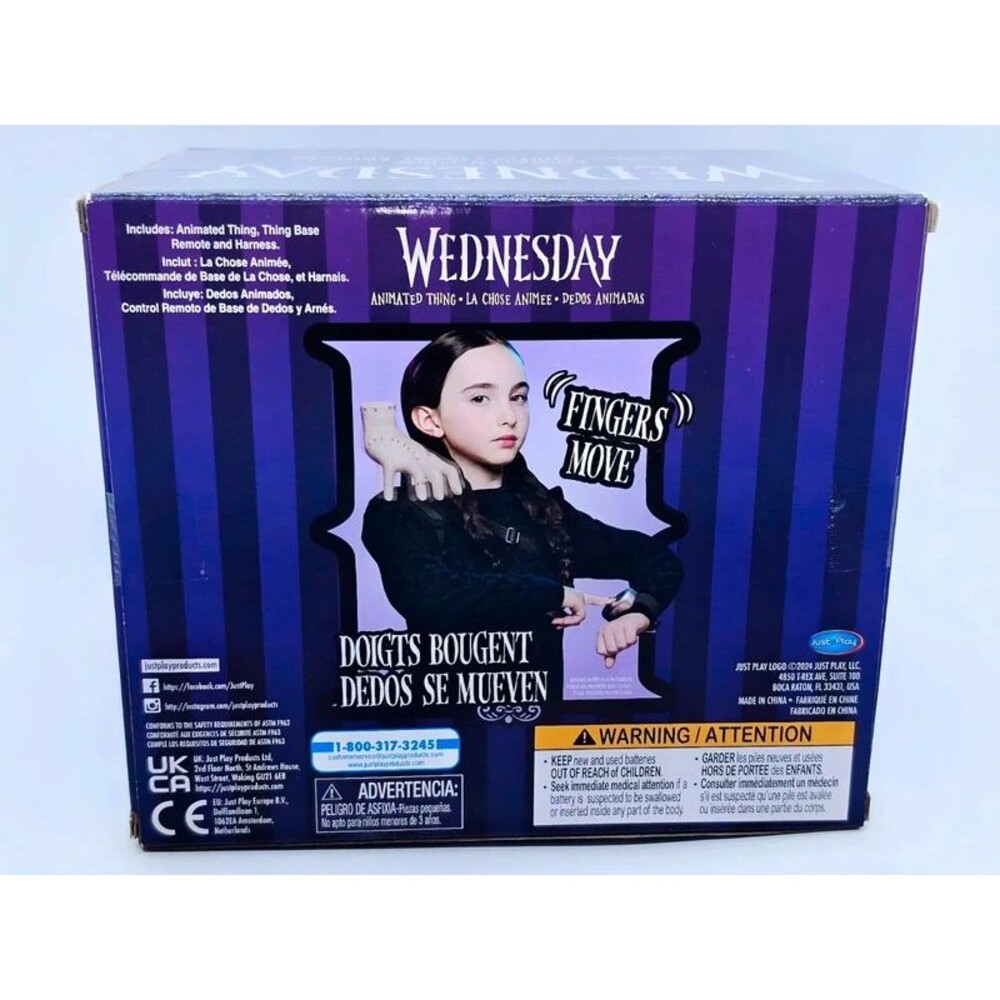 Wednesday Animated Thing Interactive Figure Remote Control Hand Just Play